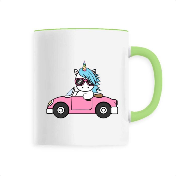 Mug Unicorn fast car