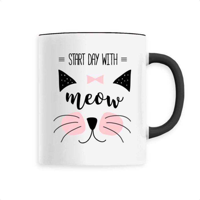 Mug Start day with Meow