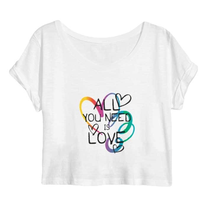 Crop top All you need is love