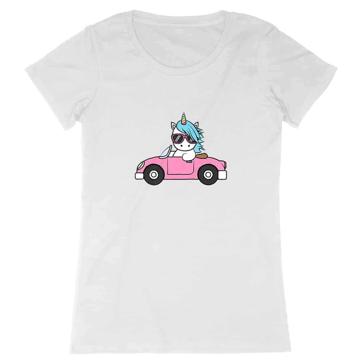 T-shirt Unicorn fast car