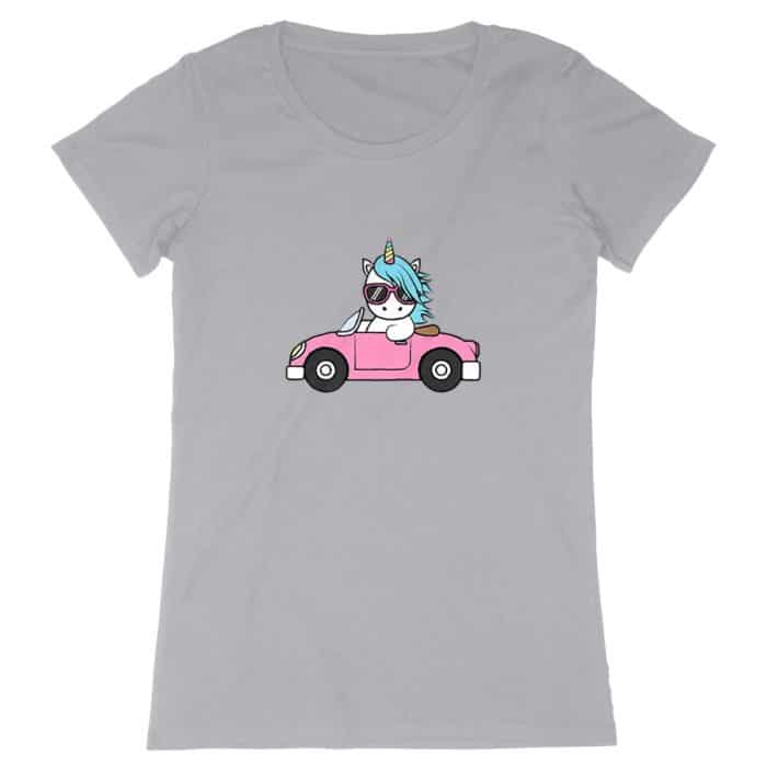 T-shirt Unicorn fast car
