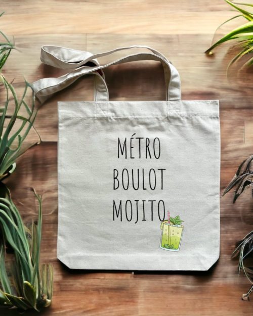 Totebag Métro Boulot Mojito