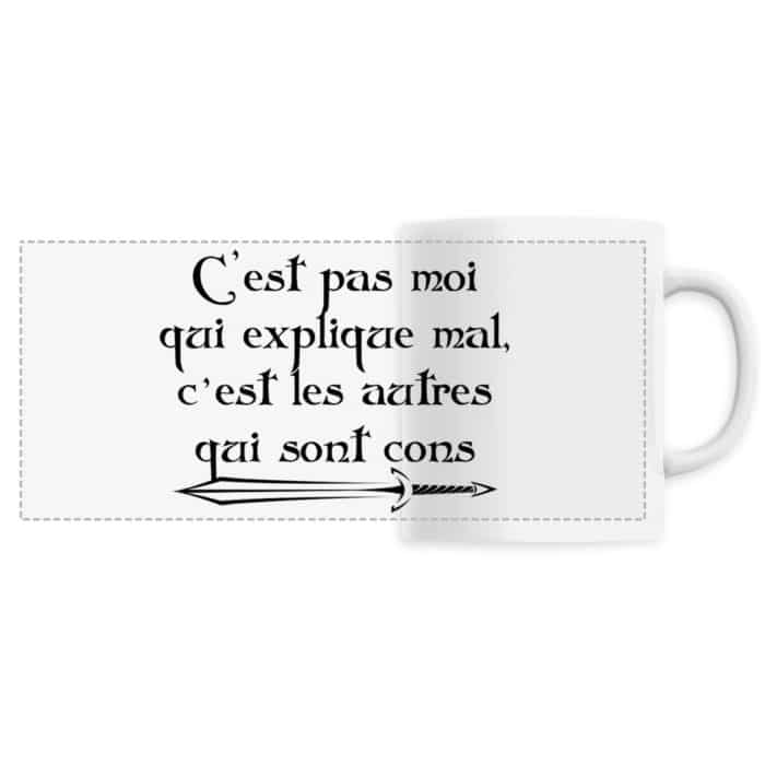 Mug panoramique C`est pas moi qui explique mal Kaamelott
