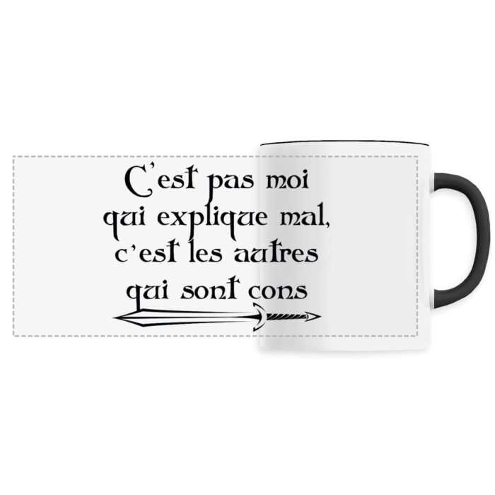 Mug panoramique C`est pas moi qui explique mal Kaamelott