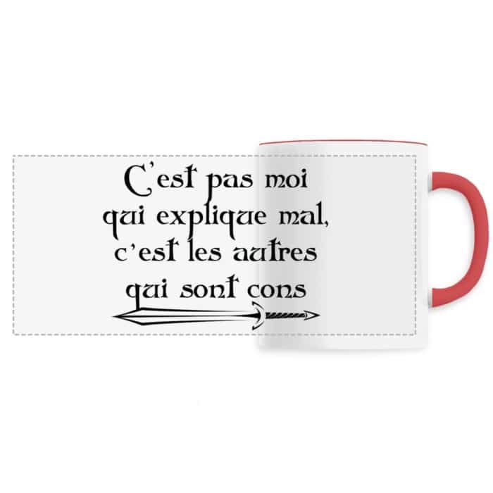 Mug panoramique C`est pas moi qui explique mal Kaamelott