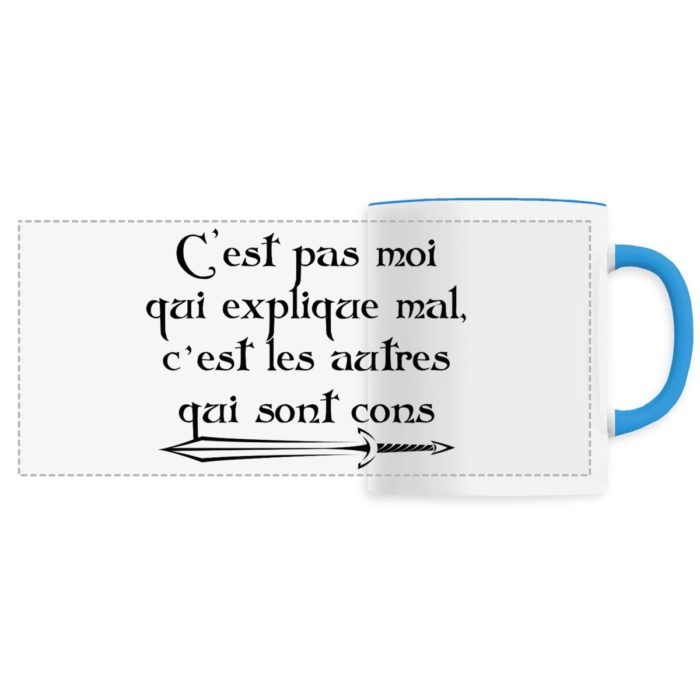 Mug panoramique C`est pas moi qui explique mal Kaamelott