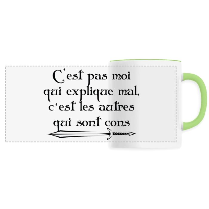 Mug panoramique C`est pas moi qui explique mal Kaamelott
